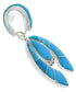 Turquoise Inlay Silver Naja Pendant PX23876